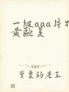 一级aaa片特黄欧美