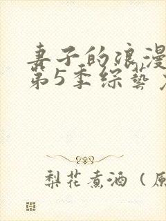 妻子的浪漫旅行第5季综艺免费观看全集