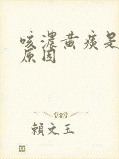 咳浓黄痰是什么原因