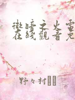 微暗之火电视剧在线观看免费版