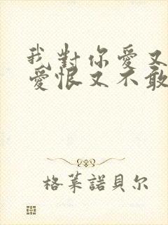 我对你爱又不敢爱恨又不敢恨是什么歌