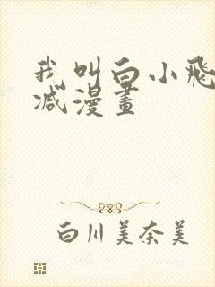 我叫白小飞未删减漫画