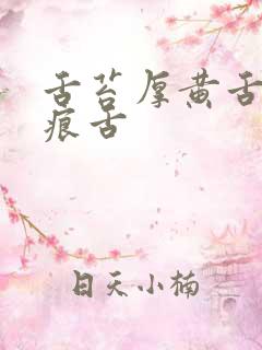 舌苔厚黄舌有齿痕舌