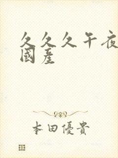 久久久午夜精品国产