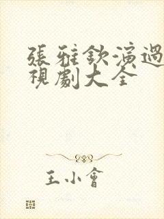 张雅钦演过的电视剧大全