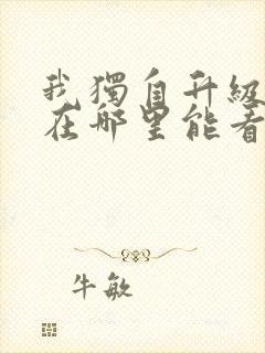 我独自升级动漫在哪里能看