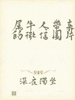 属牛人带来好运的微信图片