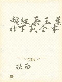 超级兵王叶谦txt下载全本