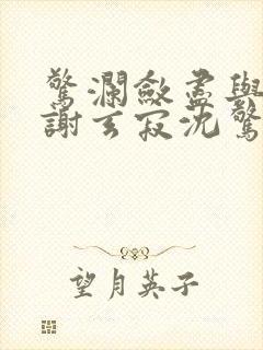 惊澜敛尽与君绝谢玄寂沈惊澜全文免