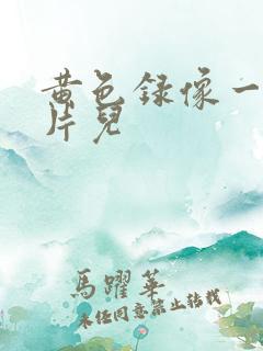 黄色录像一级大片儿