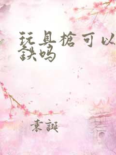 玩具枪可以带高铁吗