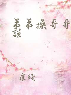 弟弟操哥哥的小说