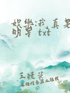 娱乐:我真是大明星 txt