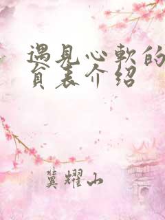 遇见心软的神演员表介绍