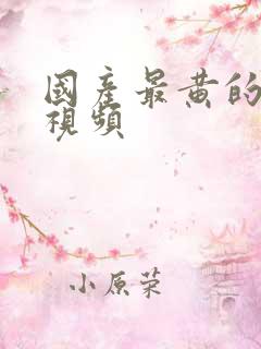 国产最黄的美女视频