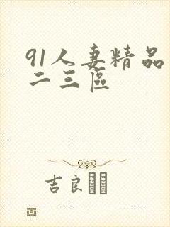 91人妻精品一二三区