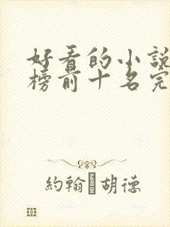 好看的小说排行榜前十名完结