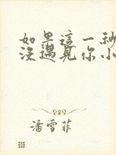 如果这一秒,我没遇见你小说完整版