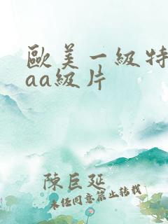 欧美一级特黄aaa级片