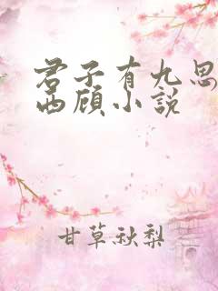 君子有九思东奔西顾小说