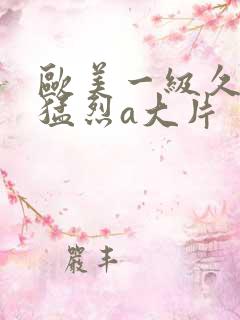 欧美一级久久久猛烈a大片