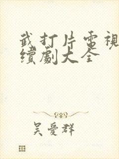 武打片电视剧连续剧大全