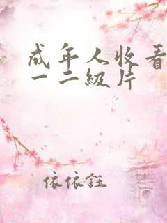 成年人收看黄色一二级片