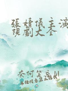 张婧仪主演的电视剧大全