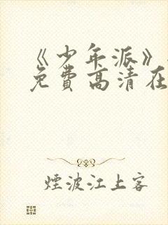 《少年派》全集免费高清在线观看