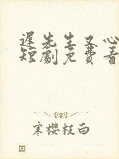 迟先生又心动了短剧免费看