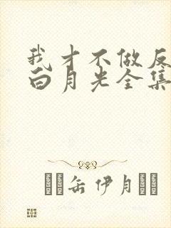 我才不做反派的白月光全集