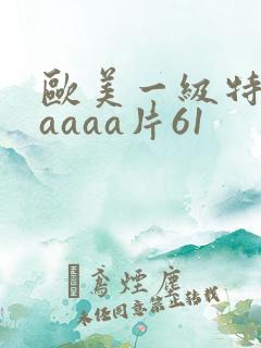 欧美一级特黄aaaaa片61