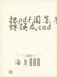 把pdf图怎么转换成cad
