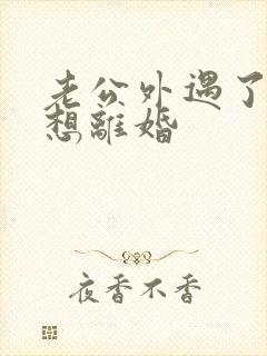 老公外遇了我不想离婚