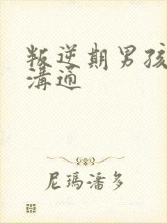 叛逆期男孩如何沟通