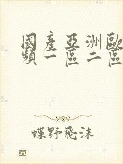 国产亚洲欧美视频一区二区