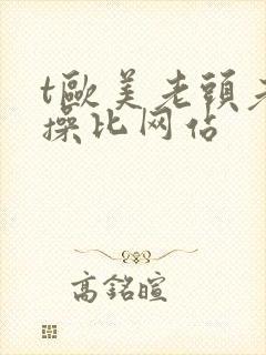t欧美老头老太操比网站