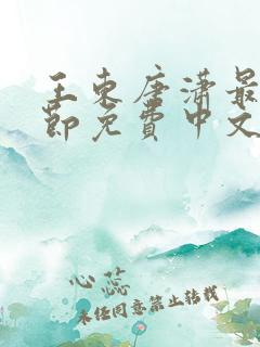 王东唐潇最新章节免费中文