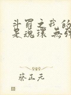 斗罗之我的武魂是魂环 无弹窗