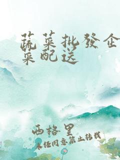 蔬菜批发企业蔬菜配送