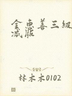 金惠善三级无删减版