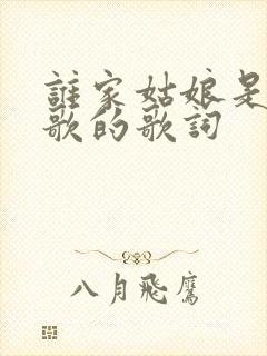 谁家姑娘是哪首歌的歌词