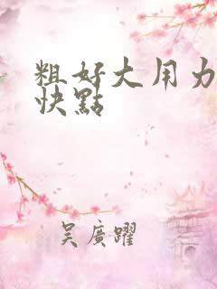 粗好大用力好深快点