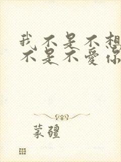 我不是不想你我不是不爱你是什么歌