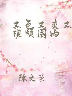 又色又爽又黄的视频国内