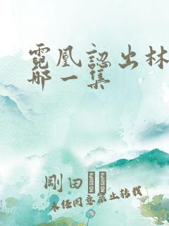 霓凰认出林殊是哪一集