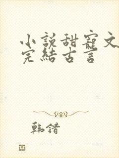 小说甜宠文短篇完结古言