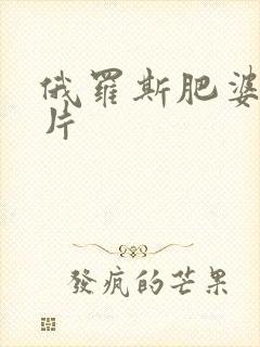 俄罗斯肥婆一级片