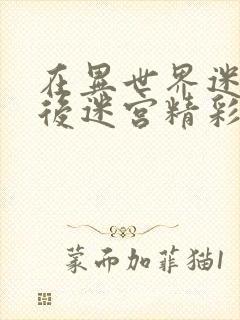 在异世界迷宫开后迷宫精彩片段