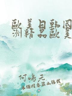 欧美日韩国产亚洲精品欧美